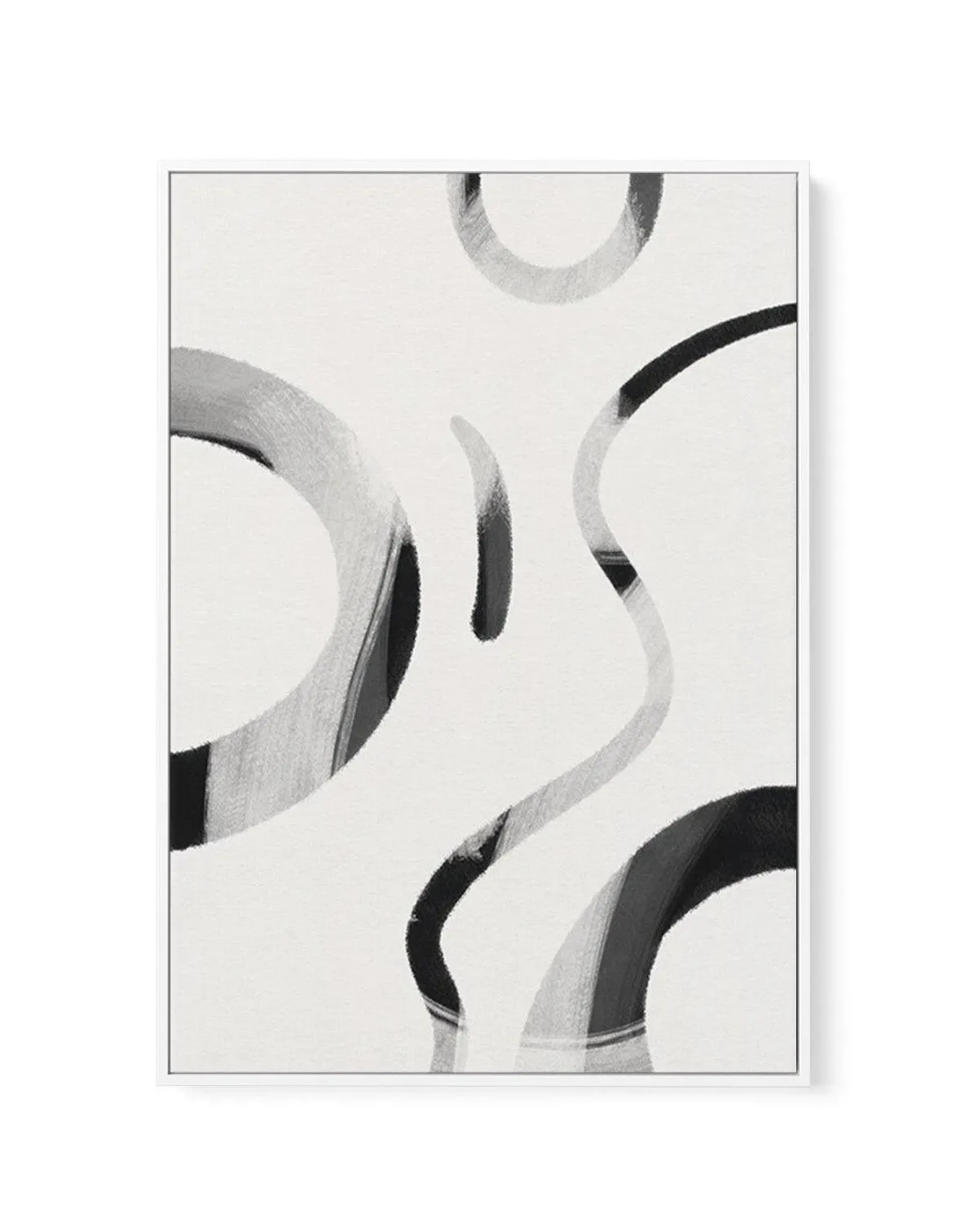 Arrondi I | Framed Canvas Art Print