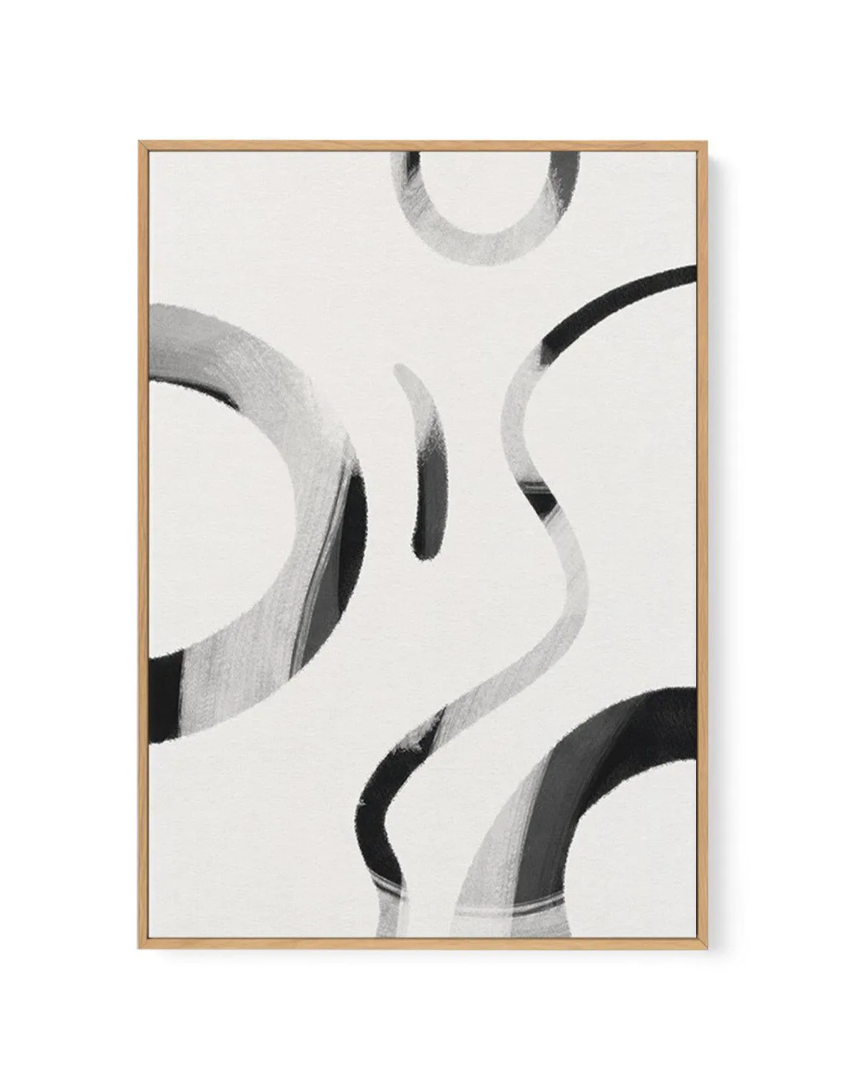 Arrondi I | Framed Canvas Art Print