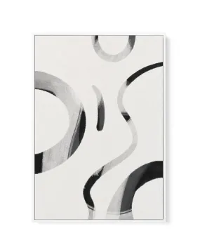 Arrondi I | Framed Canvas Art Print