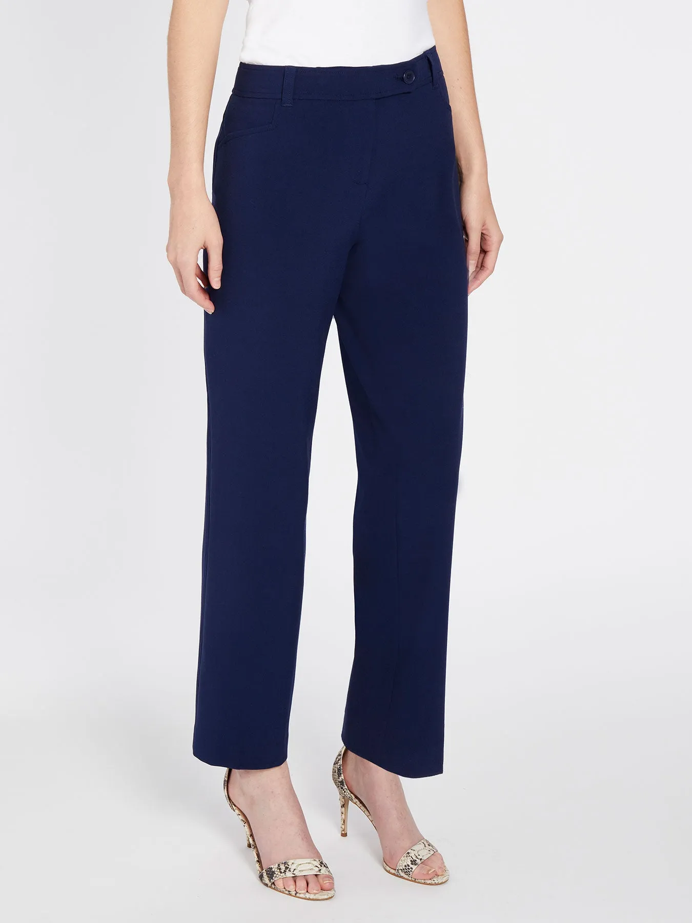 Bi-Stretch Straight Leg Pants