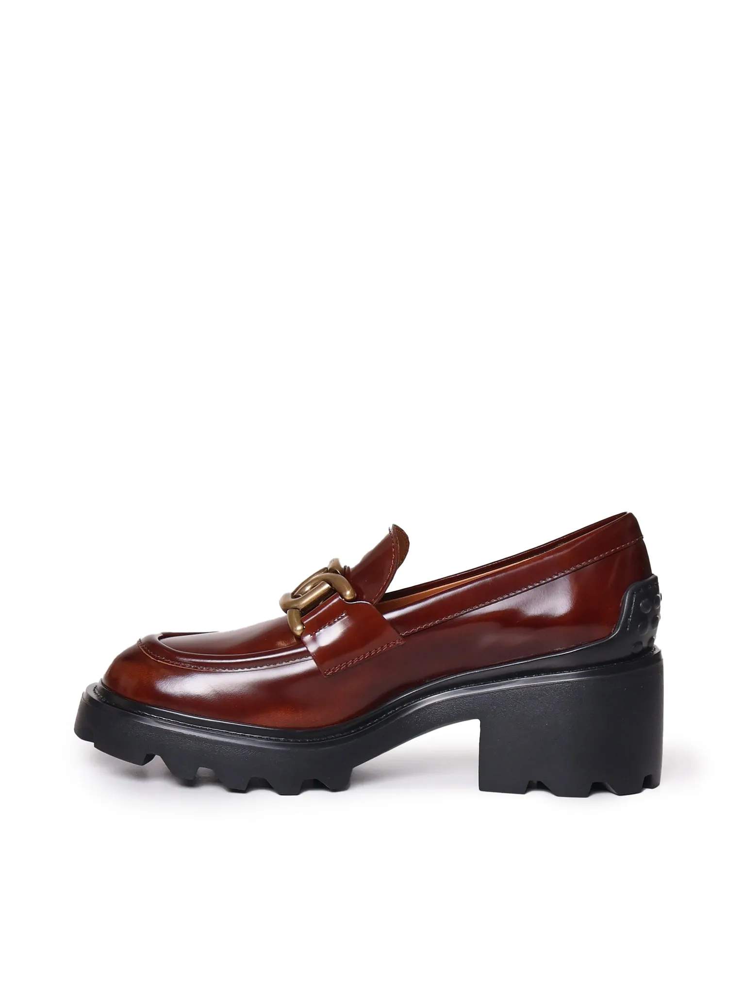 Leather Loafers with Rubber Sole