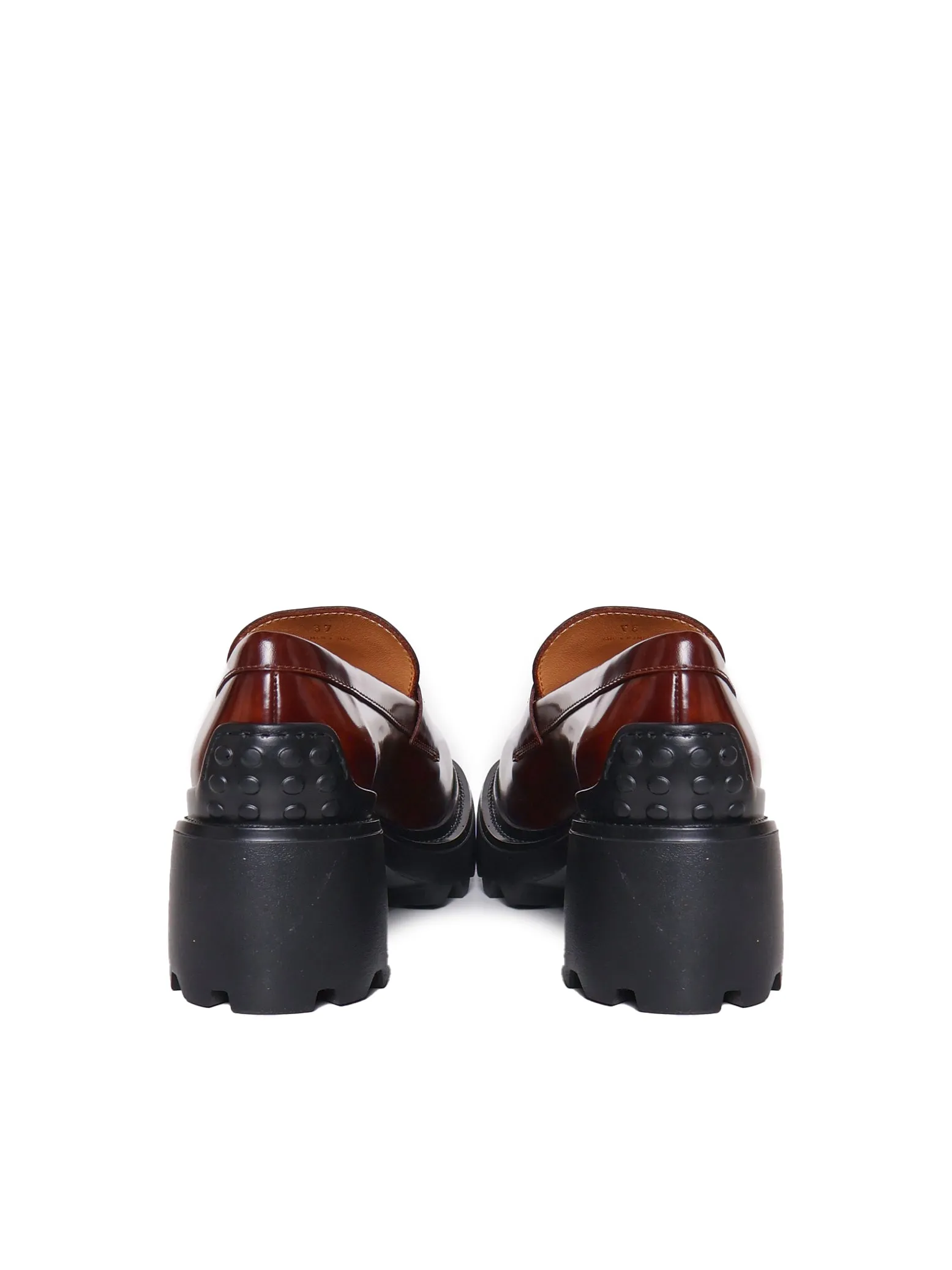 Leather Loafers with Rubber Sole