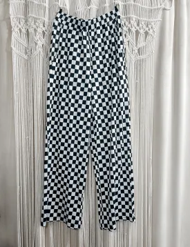 Letty Checkered Wide Leg Pants