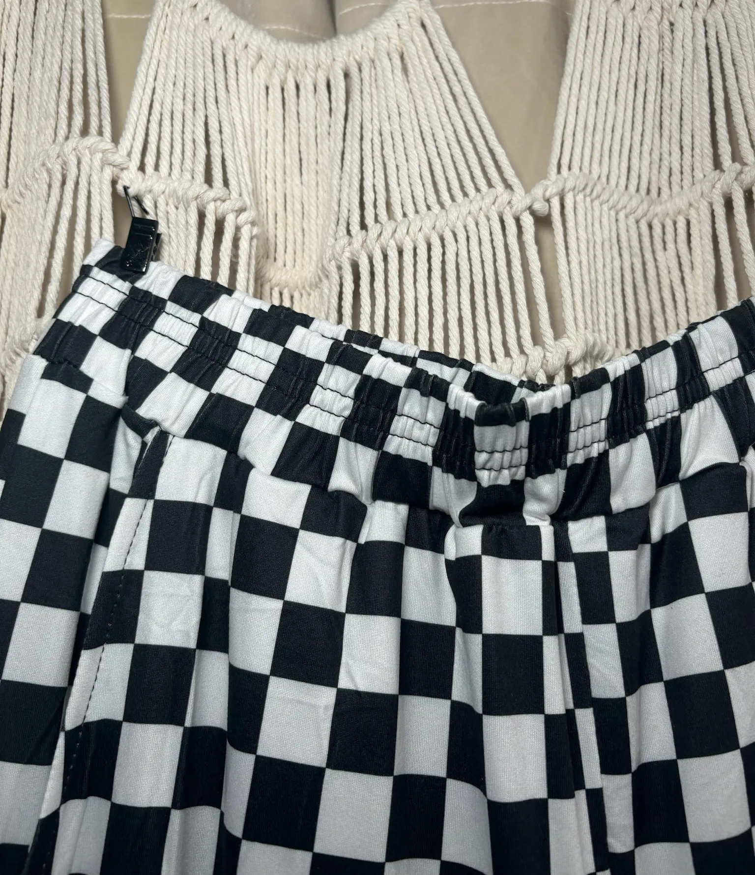 Letty Checkered Wide Leg Pants