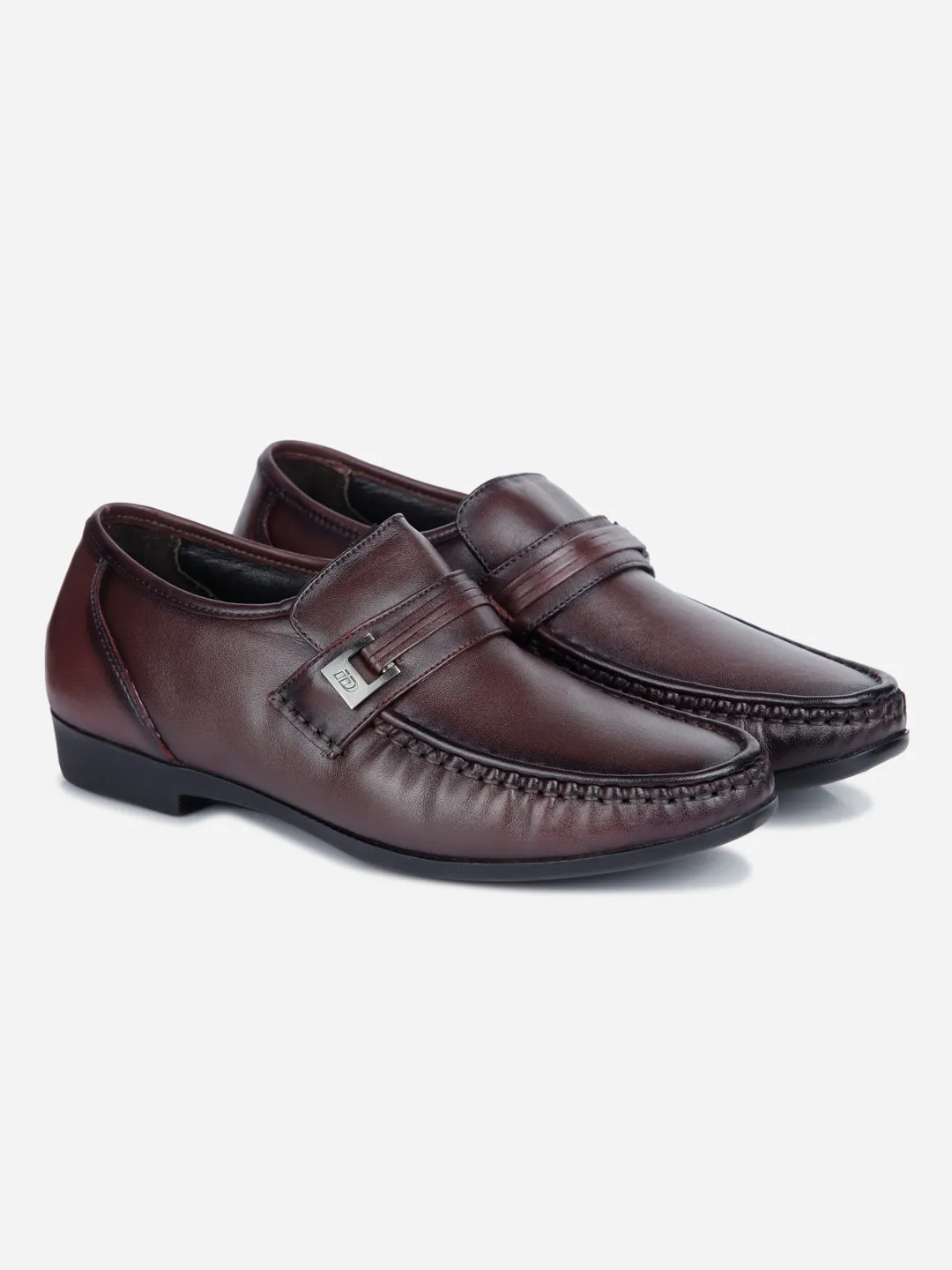 Men's Wine Moc Formal Slip On (ID1106)