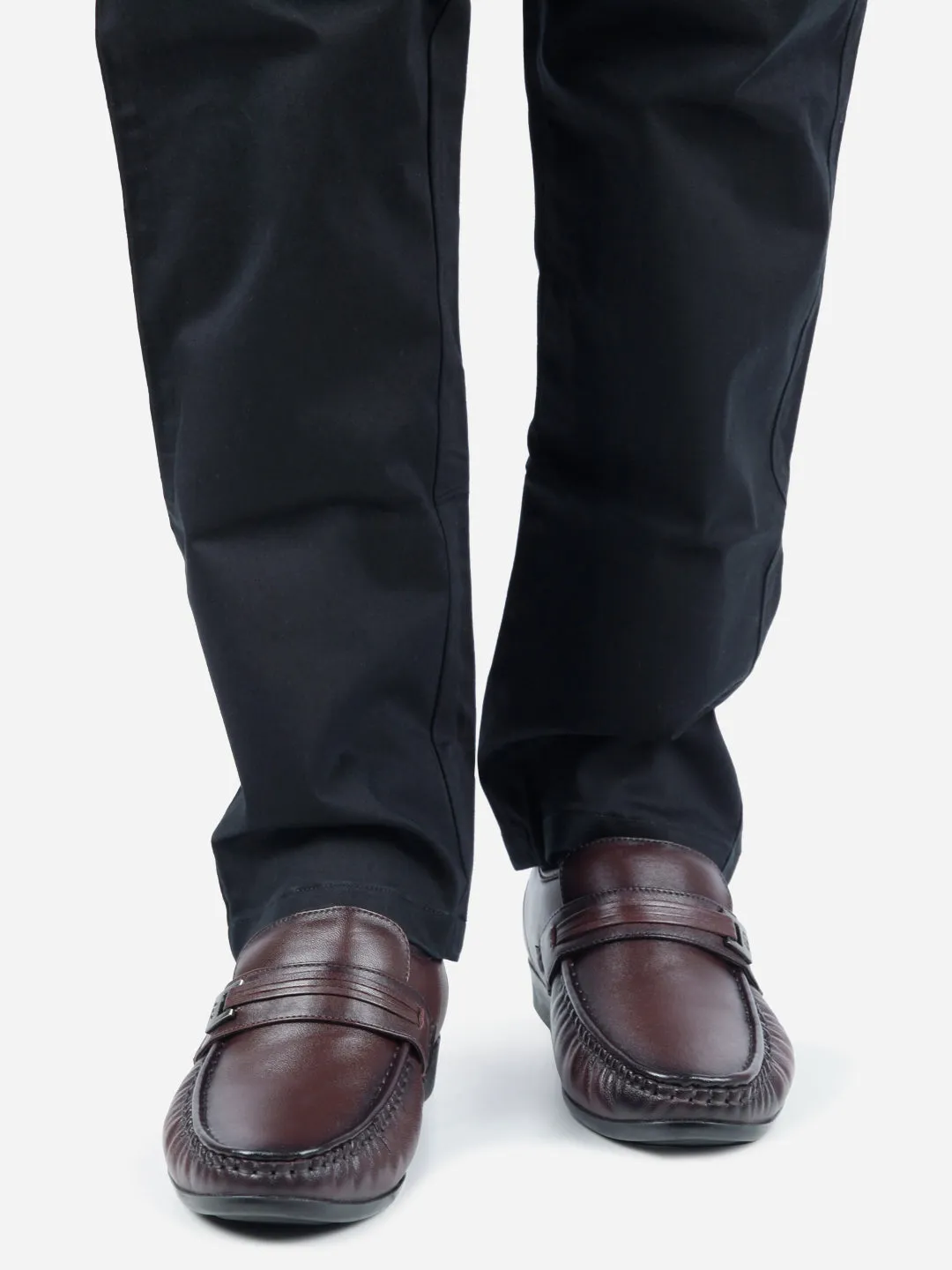 Men's Wine Moc Formal Slip On (ID1106)