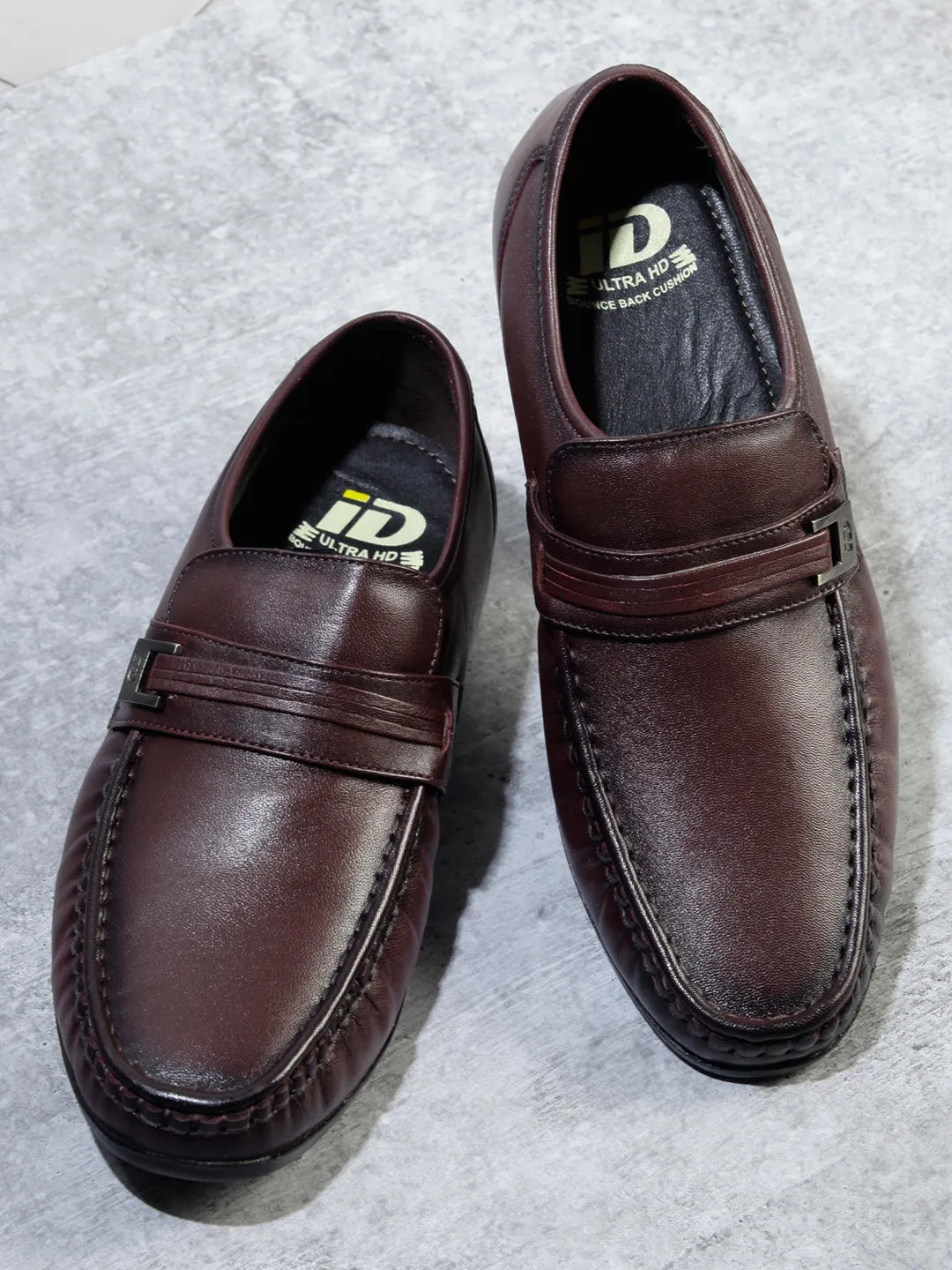 Men's Wine Moc Formal Slip On (ID1106)