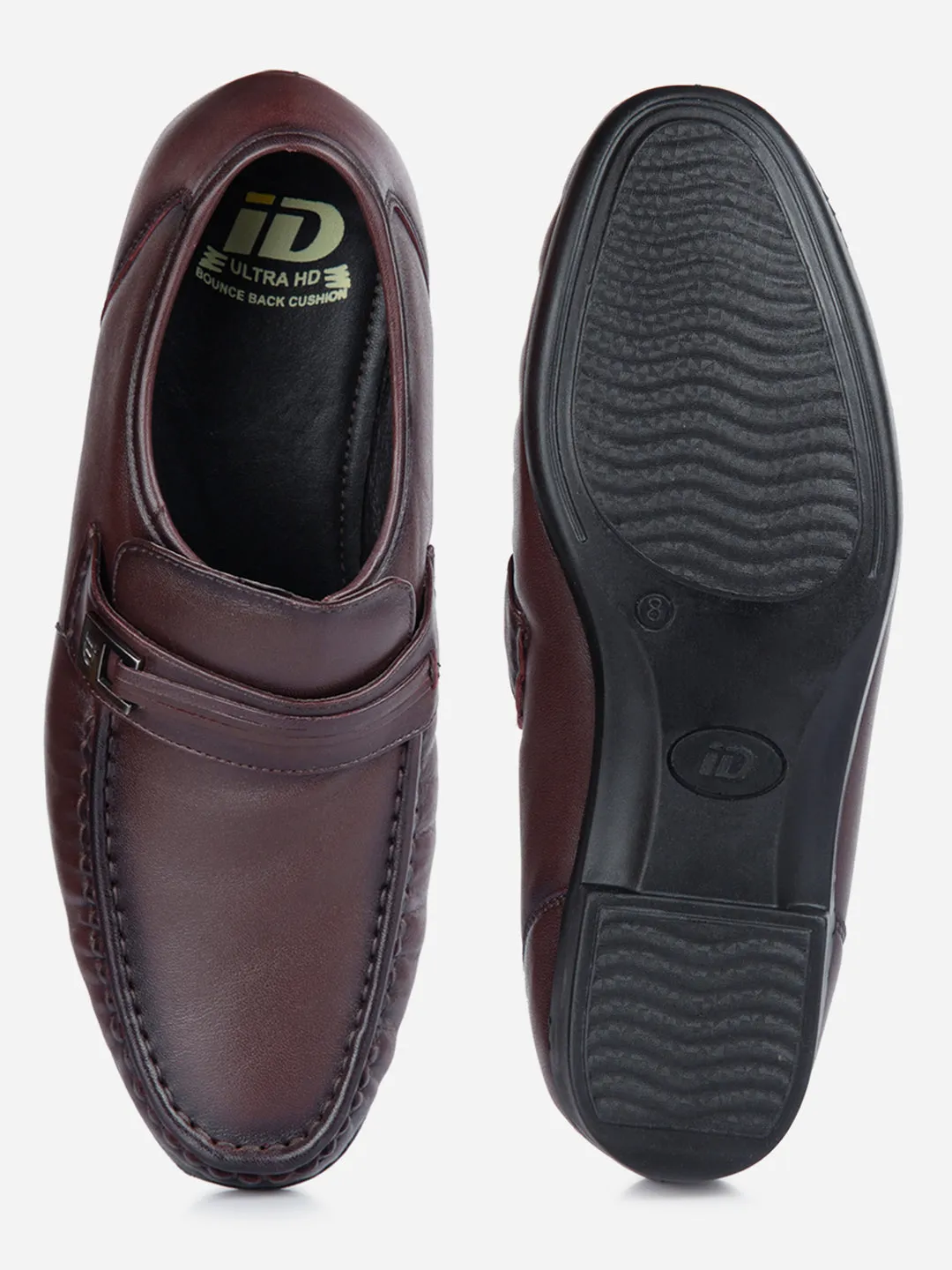 Men's Wine Moc Formal Slip On (ID1106)