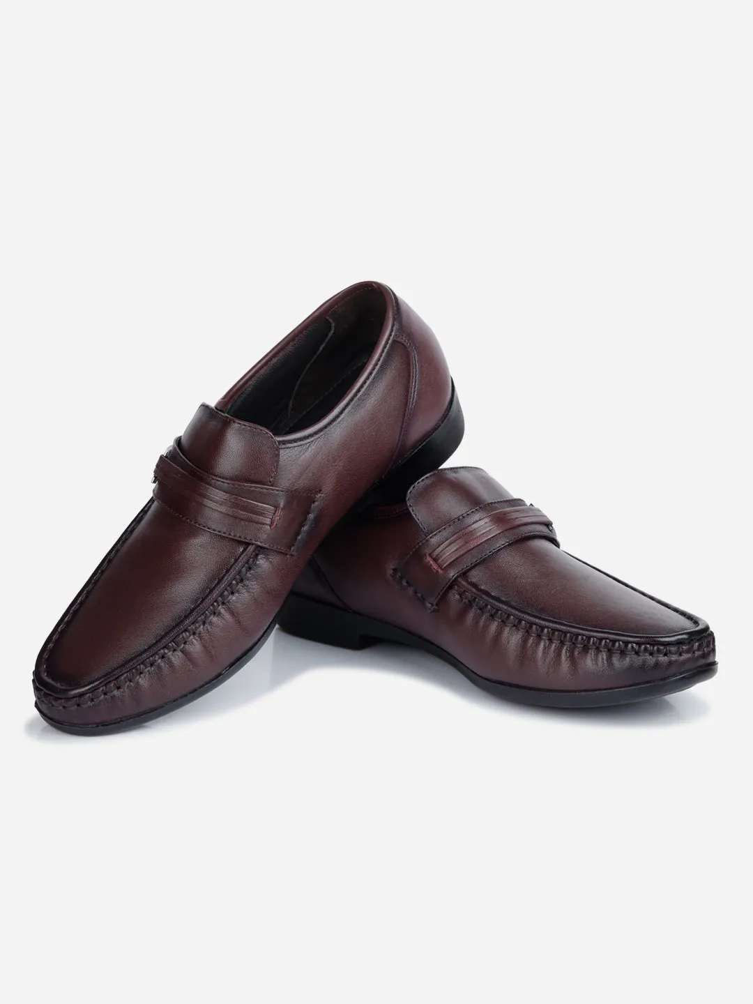 Men's Wine Moc Formal Slip On (ID1106)