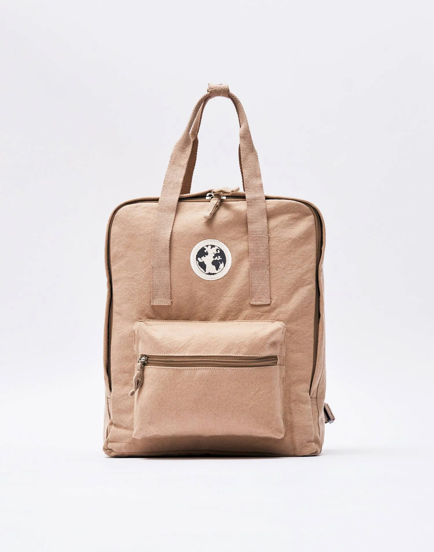 Mochila cuadrada canvas lavado