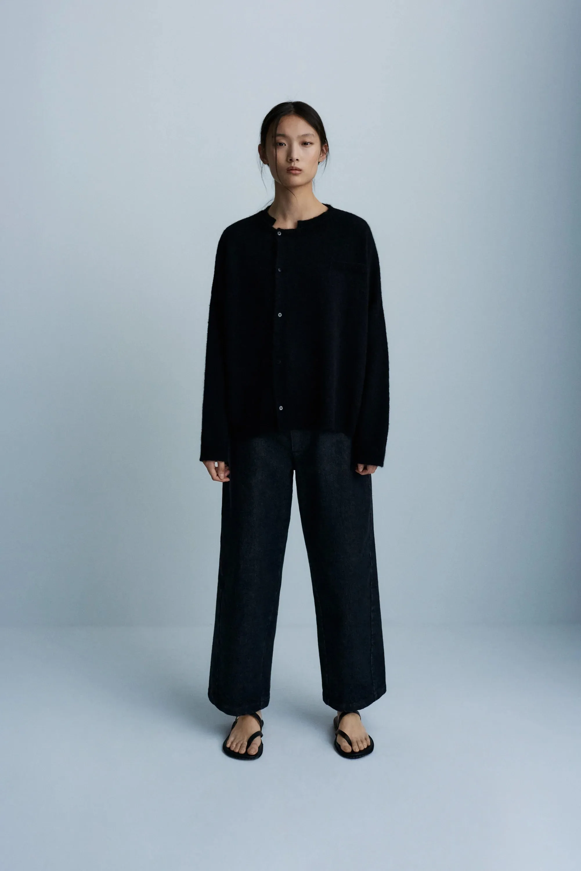 Straight Pants, Black