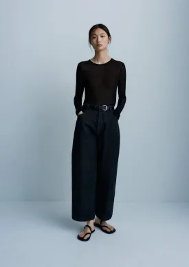 Straight Pants, Black
