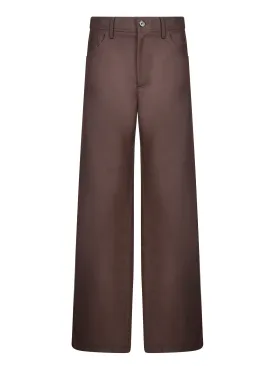 Wide Jiro Brown Pants