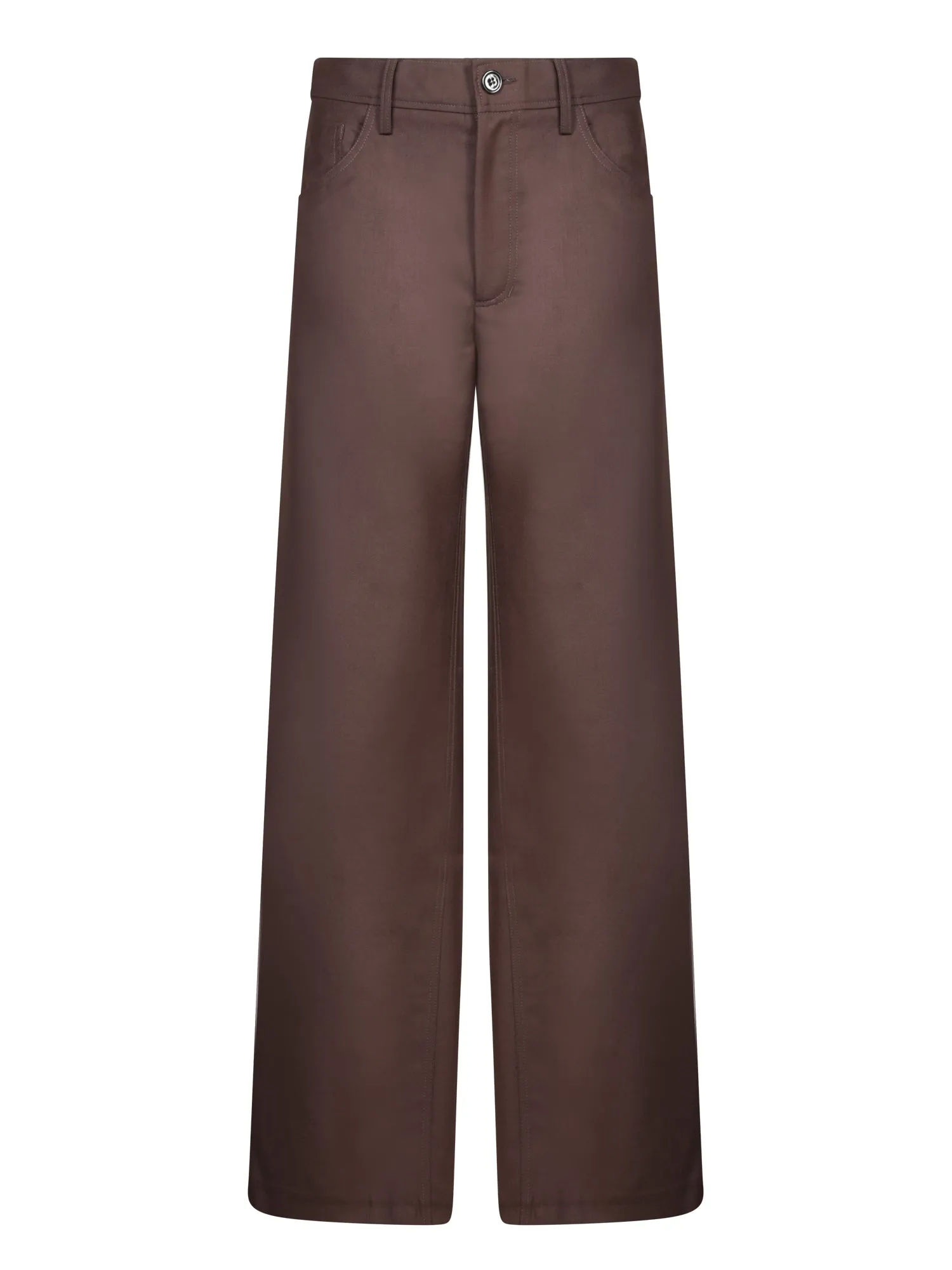 Wide Jiro Brown Pants